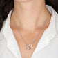 Interlocking Hearts Necklace, Gift to Daughter from Mom - lion pink hearts - Valentines, Birthday, Graduation, Christmas, I am Proud of You