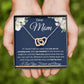 Interlocking Hearts Necklace, Gift to Mom - Mothers Day, Birthday, Easter, Thank You Gift