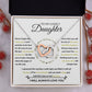 Interlocking Hearts Necklace, Gift to Daughter from Mom or Dad -