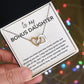 Interlocking Hearts Gift to Bonus Daughter, Step Daughter, Daughter in Law - Connected by Love - Christmas, Birthday, Graduation