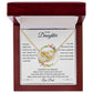 Interlocking Heart Necklace, GIFT TO DAUGHTER from Dad - Beautiful Chapter