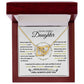 Interlocking Hearts Necklace, Gift to Daughter from Mom or Dad -