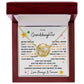 Interlocking Heart Necklace, Gift to Granddaughter from Grandma or Grandpa - Hearts and Stars