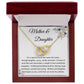 Interlocking Hearts Necklace, Gift to Mom from Daughter | Mother's Day, Birthday, Christmas, Mother Daughter Gift