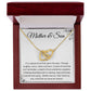 Mother and Son Interlocking Hearts Necklace, Gift to Mom from Son - Mother's Day, Mom Birthday, Christmas