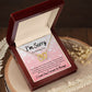 Interlocking Hearts Necklace, Gift to Wife, Girlfriend, Soulmate - Apology I'm Sorry Gift