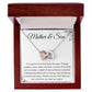 Mother and Son Interlocking Hearts Necklace, Gift to Mom from Son - Mother's Day, Mom Birthday, Christmas