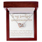 Interlocking Hearts Necklace, Gift to Granddaughter - Connection of Hearts - Birthday, Gradua