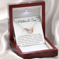 Mother and Son Interlocking Hearts Necklace, Gift to Mom from Son - Mother's Day, Mom Birthday, Christmas