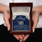 Interlocking Hearts Necklace, Gift to Mom - Mothers Day, Birthday, Easter, Thank You Gift
