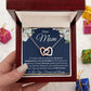 Interlocking Hearts Necklace, Gift to Mom - Mothers Day, Birthday, Easter, Thank You Gift