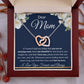 Interlocking Hearts Necklace, Gift to Mom - Mothers Day, Birthday, Easter, Thank You Gift