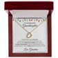Delicate Heart Necklace, GIFT TO GRANDDAUGHTER from Grandma - Xmas Lights