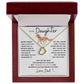 Delicate Heart Necklace, GIFT TO DAUGHTER from Dad - Horse