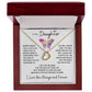 Delicate Heart Necklace, GIFT TO DAUGHTER from Mom or Dad - Butterfly