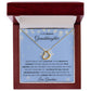 Delicate Heart Necklace, GIFT TO GRANDDAUGHTER - Blue Snowlake