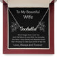 Custom Name Necklace, Gift to Wife - Black - Valentines, Birthday, Anniversary, Christmas
