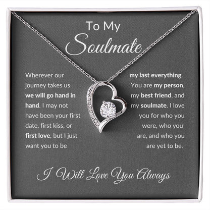 silver heart necklace