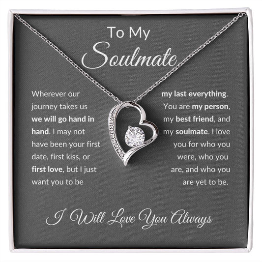 silver heart necklace