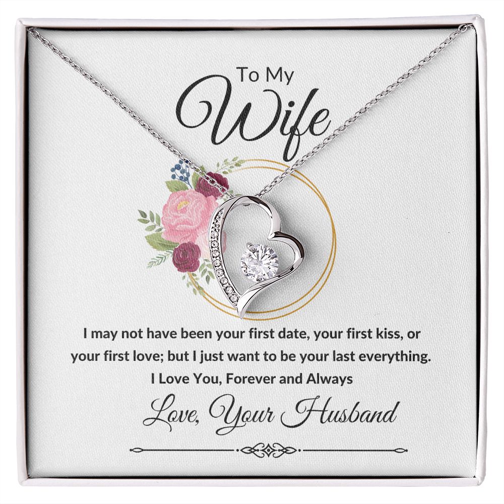 Forever Love Heart Necklace, Gift to Wife, Soulmate - Valentines, Birthday, Christmas, Mother's Day, Anniversary