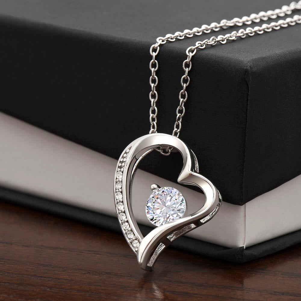 Forever Love Necklace, Gift to Future Wife / Fiancé - white - Valentines, Birthday, Christmas, Wedding