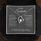 Forever Love Necklace, To Soulmate - Grey Background