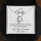 Forever Love Heart Necklace, Gift to Wife from Husband - I Wasn't to Be Your Last - Valentines Day, Birthday, Anniversary, Christmas, Mother's Day