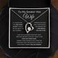 Forever Love Heart Necklace, Gift to Smokin Hot Wife - Black