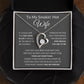 Forever Love Heart Necklace, To My Smokin Hot Wife - Grey