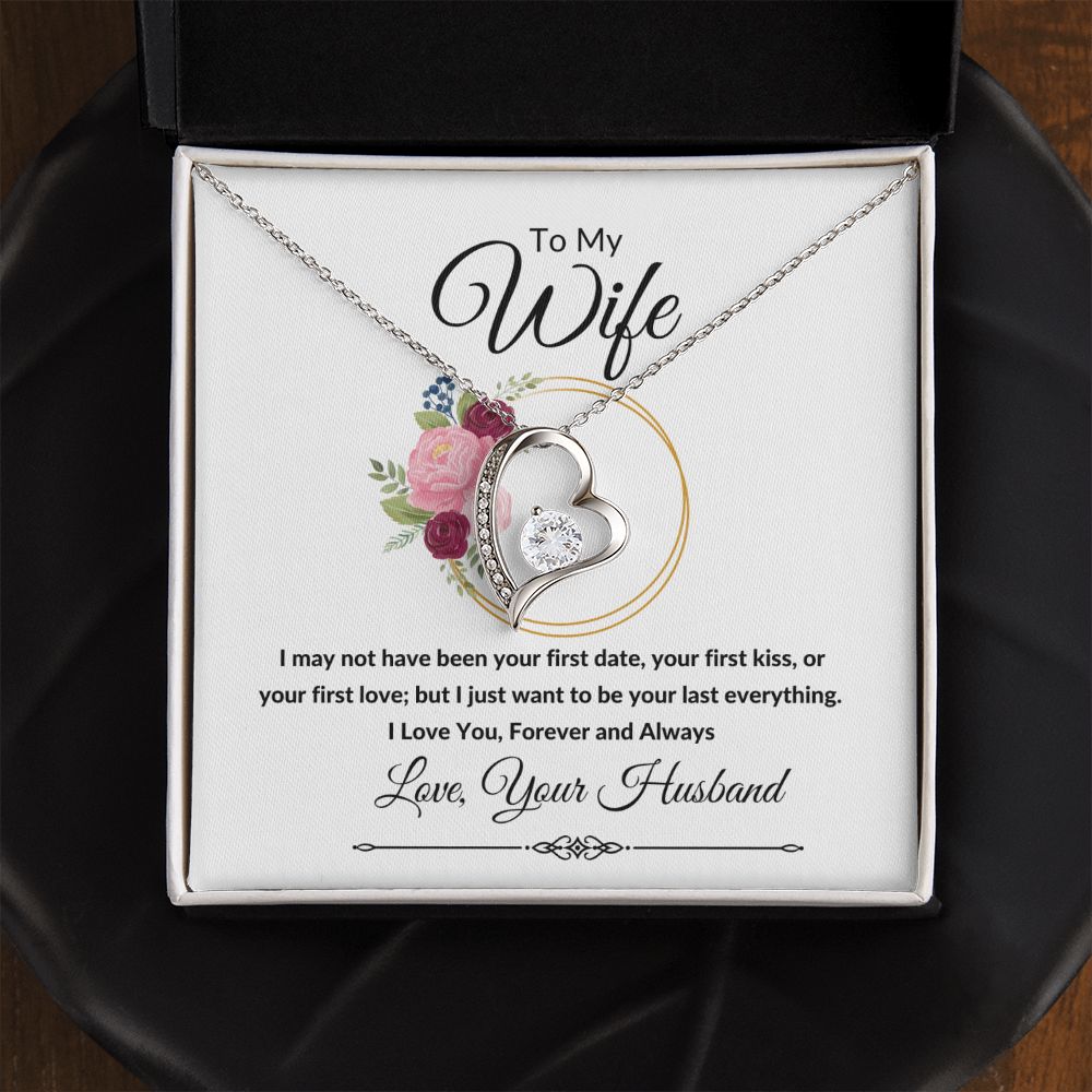 Forever Love Heart Necklace, Gift to Wife, Soulmate - Valentines, Birthday, Christmas, Mother's Day, Anniversary