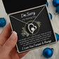 Forever Love Necklace, Apology / I'm Sorry Gift, Black - To Wife, To Girlfriend, To Daughter, To Mom, To Sister, To Ex, To Mistress