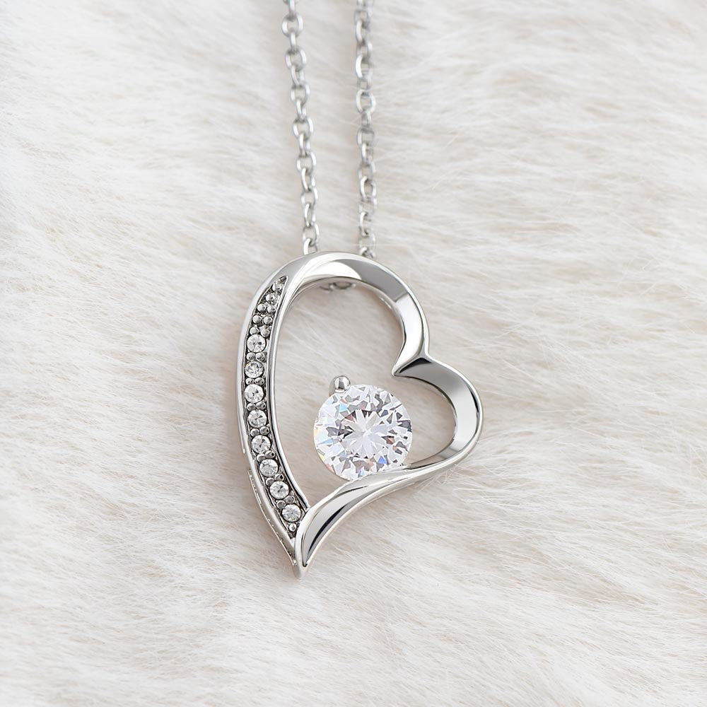 Forever Love Heart Necklace, Gift to Wife, Soulmate - Valentines, Birthday, Christmas, Mother's Day, Anniversary