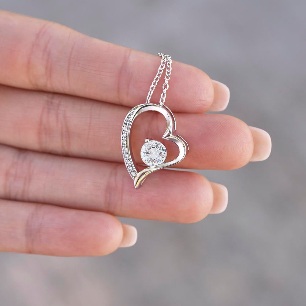 Forever Love Necklace, To Soulmate - Grey Background