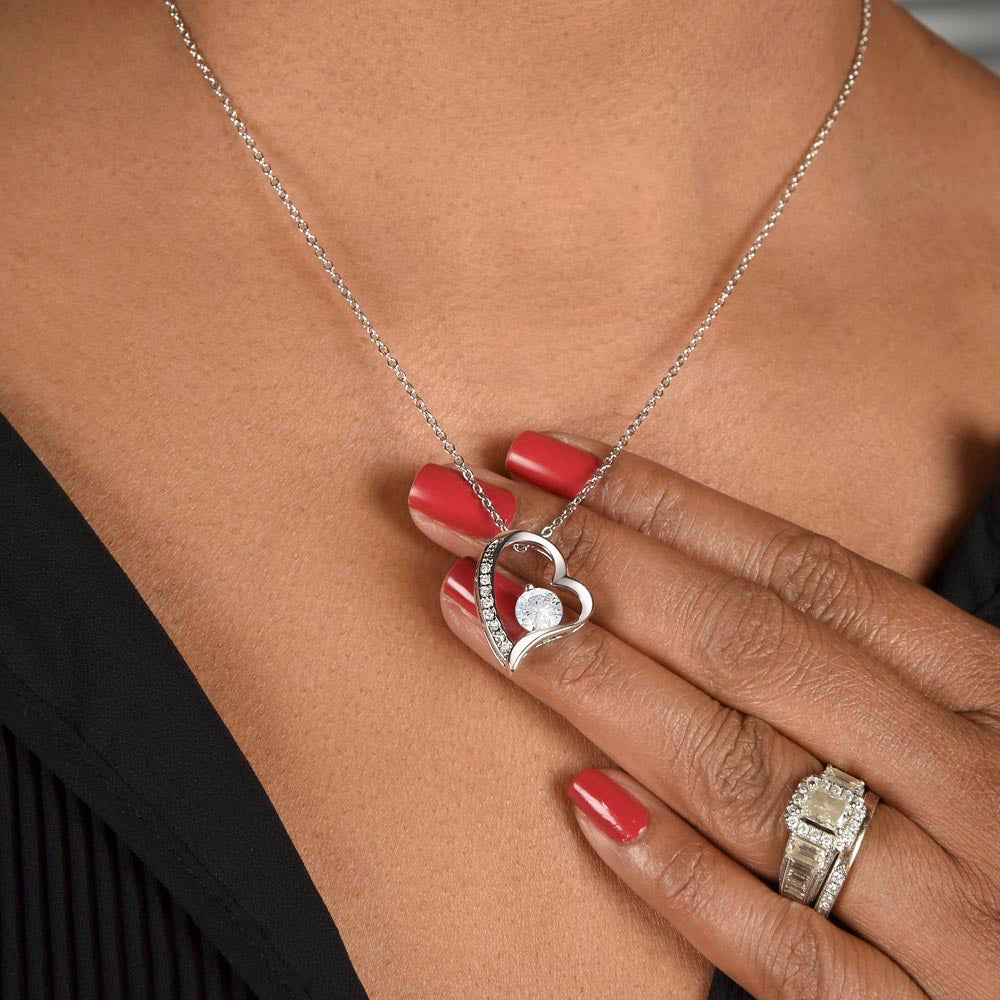 Forever Love Necklace, To Soulmate - Grey Background