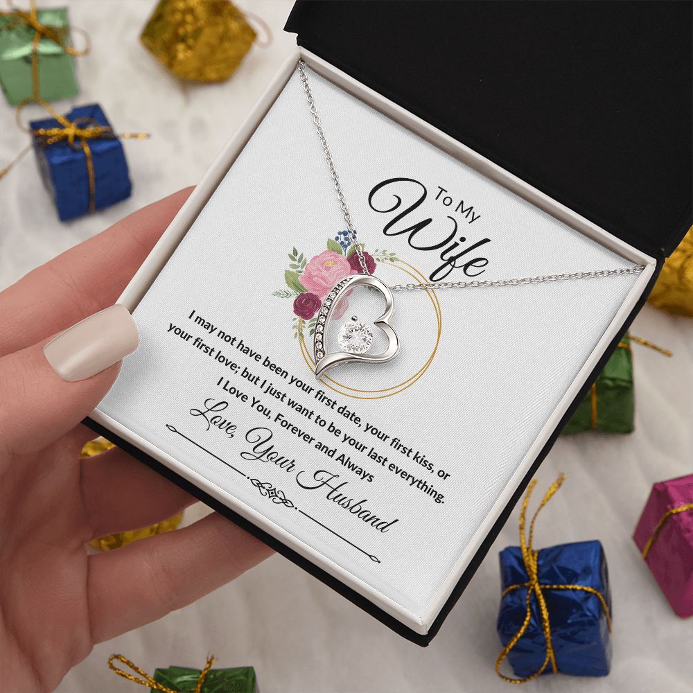 Forever Love Heart Necklace, Gift to Wife, Soulmate - Valentines, Birthday, Christmas, Mother's Day, Anniversary