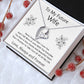 Forever Love Necklace, Gift to Future Wife / Fiancé - white - Valentines, Birthday, Christmas, Wedding