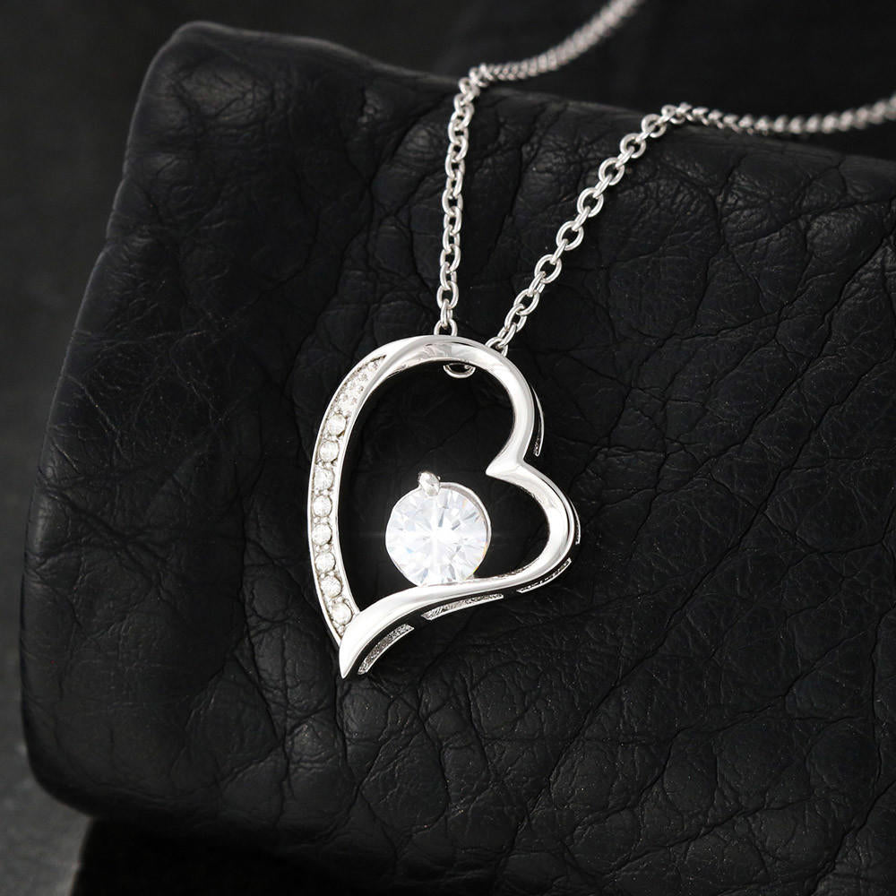 Forever Love Heart Necklace, Gift to Wife, Soulmate - Valentines, Birthday, Christmas, Mother's Day, Anniversary