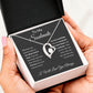 Forever Love Necklace, To Soulmate - Grey Background