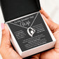 Forever Love Heart Necklace, To My Smokin Hot Wife - Grey