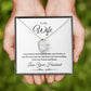 Forever Love Heart Necklace, Gift to Wife from Husband - I Wasn't to Be Your Last - Valentines Day, Birthday, Anniversary, Christmas, Mother's Day