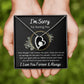 Forever Love Necklace, Apology / I'm Sorry Gift, Black - To Wife, To Girlfriend, To Daughter, To Mom, To Sister, To Ex, To Mistress