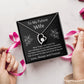 Forever Love Necklace, Gift for Future Wife / Fiancé - Black - Valentines, Birthday, Christmas, Wedding