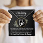 Forever Love Necklace, Apology / I'm Sorry Gift, Black - To Wife, To Girlfriend, To Daughter, To Mom, To Sister, To Ex, To Mistress