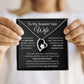 Forever Love Heart Necklace, Gift to Smokin Hot Wife - Black