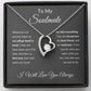 Forever Love Necklace, To Soulmate - Grey Background