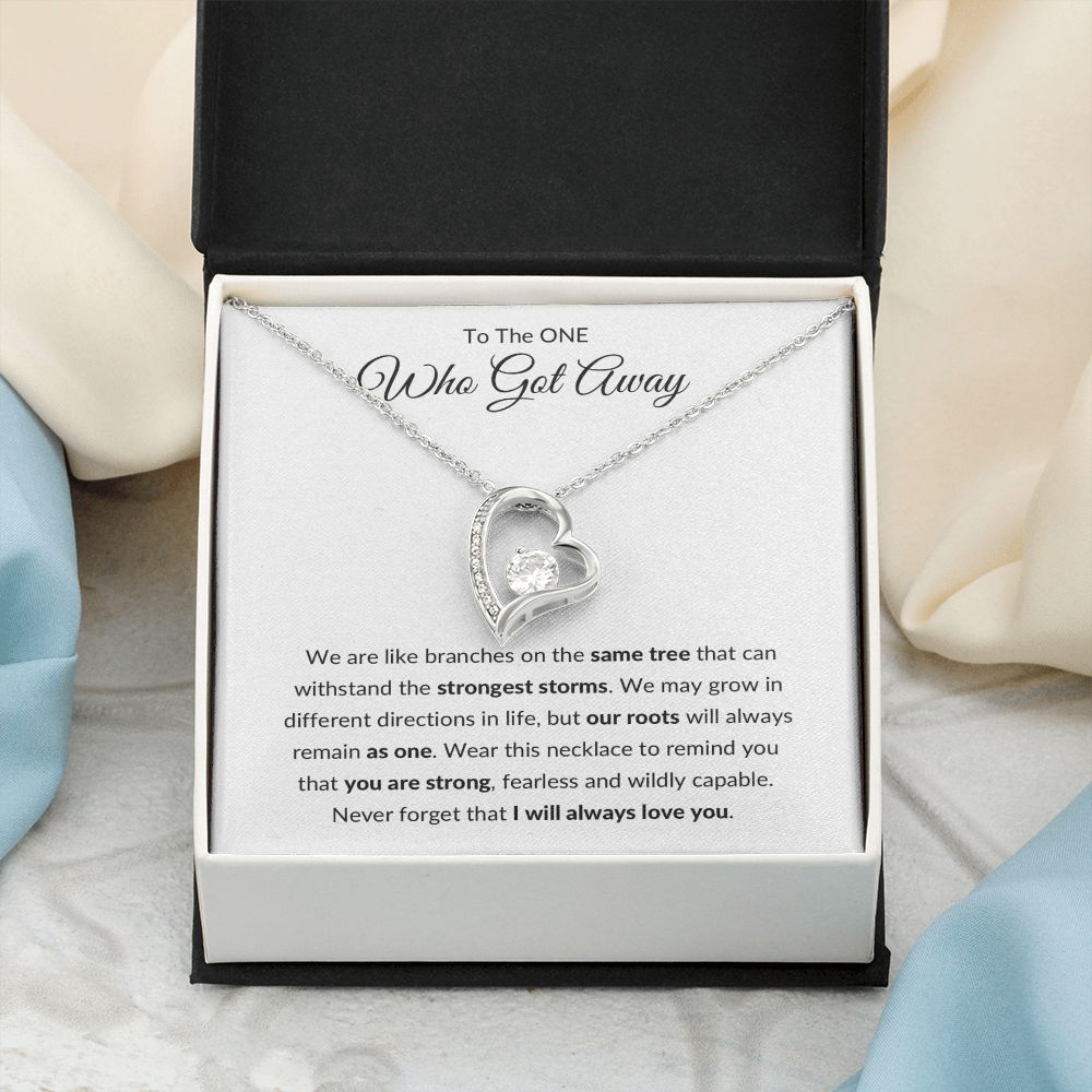 Forever Love Necklace, Gift to Ex Wife, Girlfriend - One Who Got Away Branches of Tree