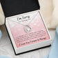 Forever Love Necklace, I'm Sorry Apology Gift for Girlfriend, Wife, Soulmate, Ex, Mom, Sister, Friend - Pink Hearts