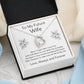 Forever Love Necklace, Gift to Future Wife / Fiancé - white - Valentines, Birthday, Christmas, Wedding
