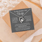 Forever Love Heart Necklace, To My Smokin Hot Wife - Grey