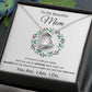 Forever Heart Necklace, GIFT FOR MOM - Wreath
